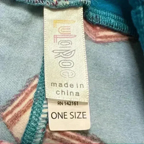 LuLaroe Womens Take Out and Cake Print Leggings Set of 2 One Size - Picture 8 of 10